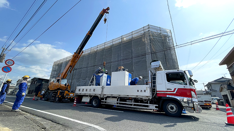 枕崎鰹節工場-ボイラー設置工事